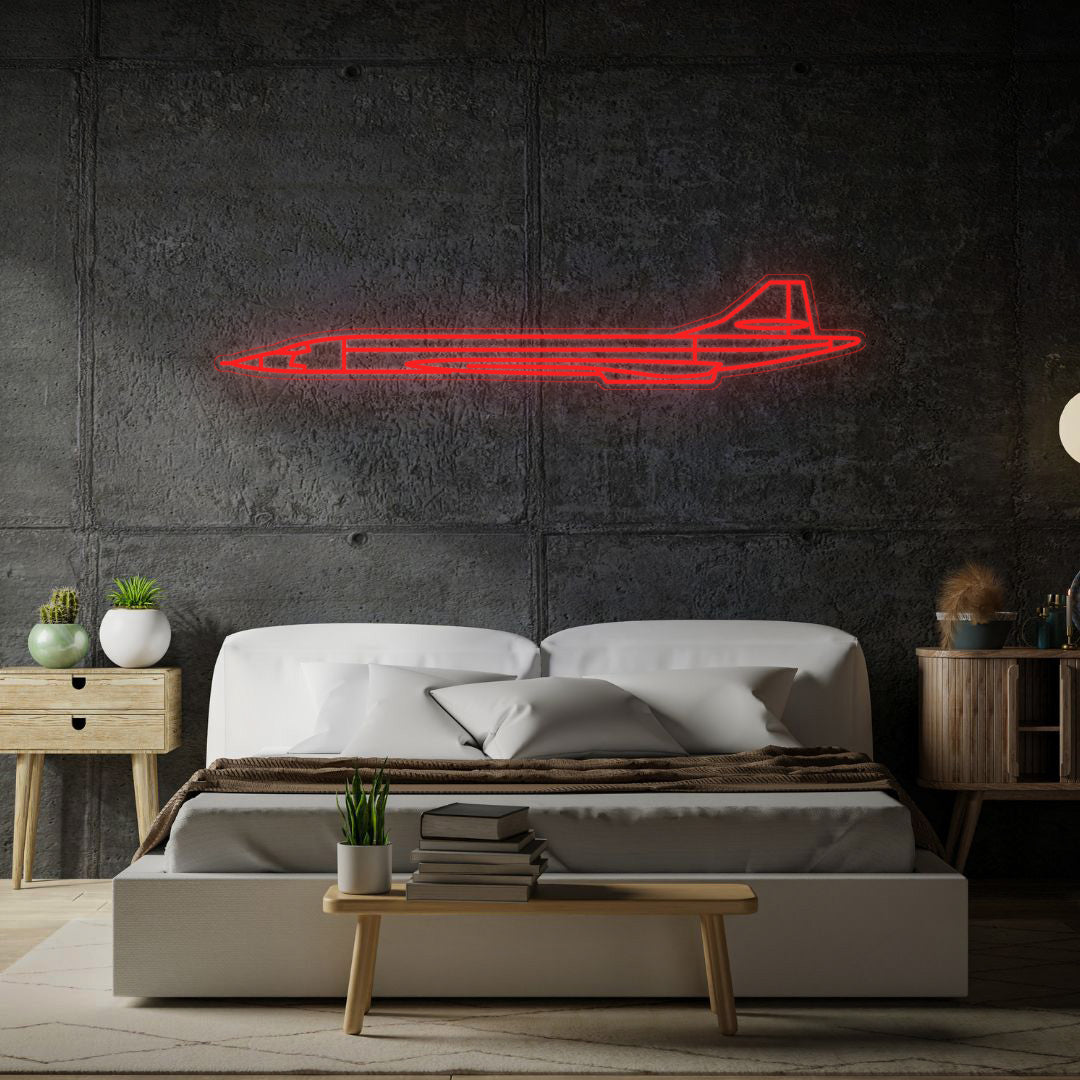 Concorde Neon Silhouette