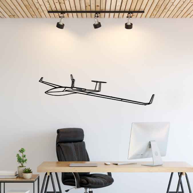 DG-800B Angle Silhouette Metal Wall Art