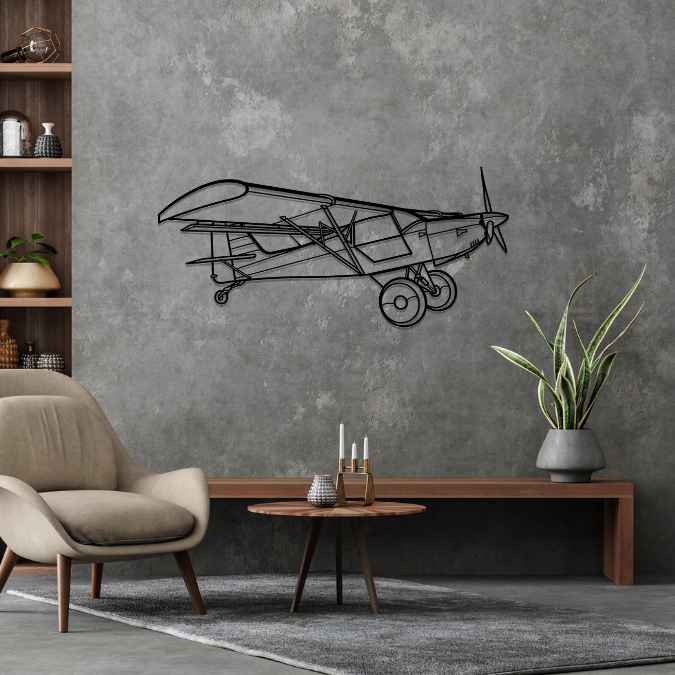S7 STi Angle Silhouette Metal Wall Art
