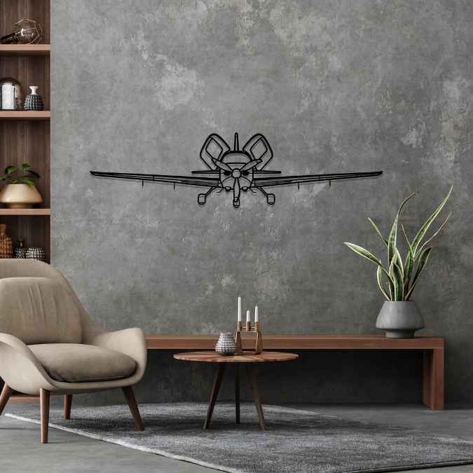 SR22T G6 Front Silhouette Metal Wall Art