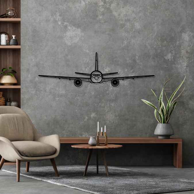 777 Front Silhouette Metal Wall Art