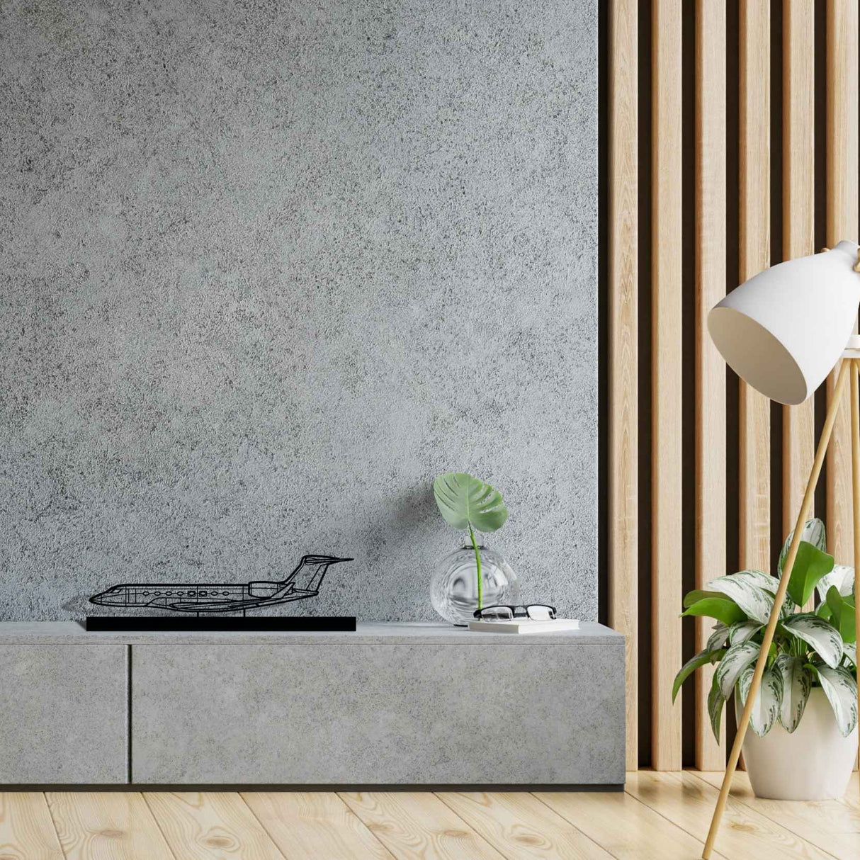 G650 Silhouette Metal Art Stand
