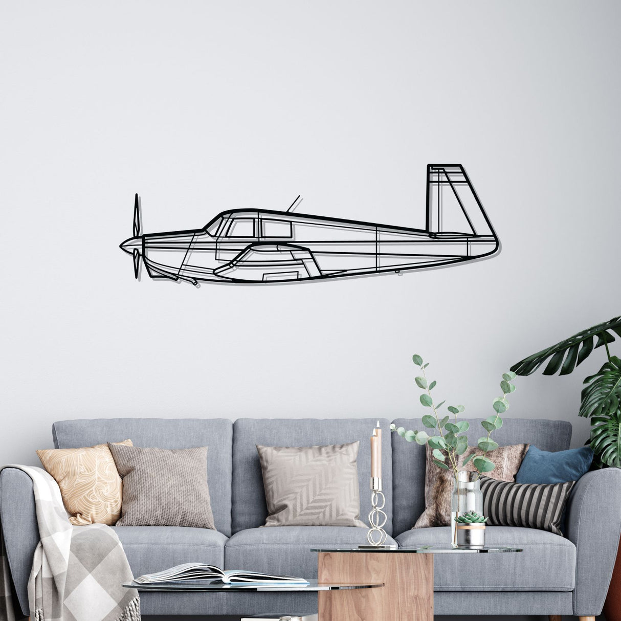 M20C Silhouette Metal Wall Art