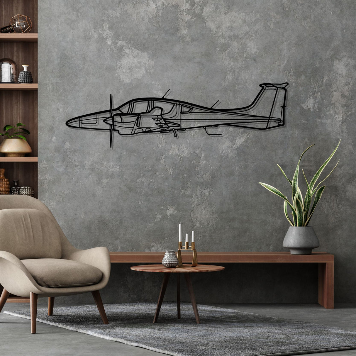 DA62 Silhouette Metal Wall Art