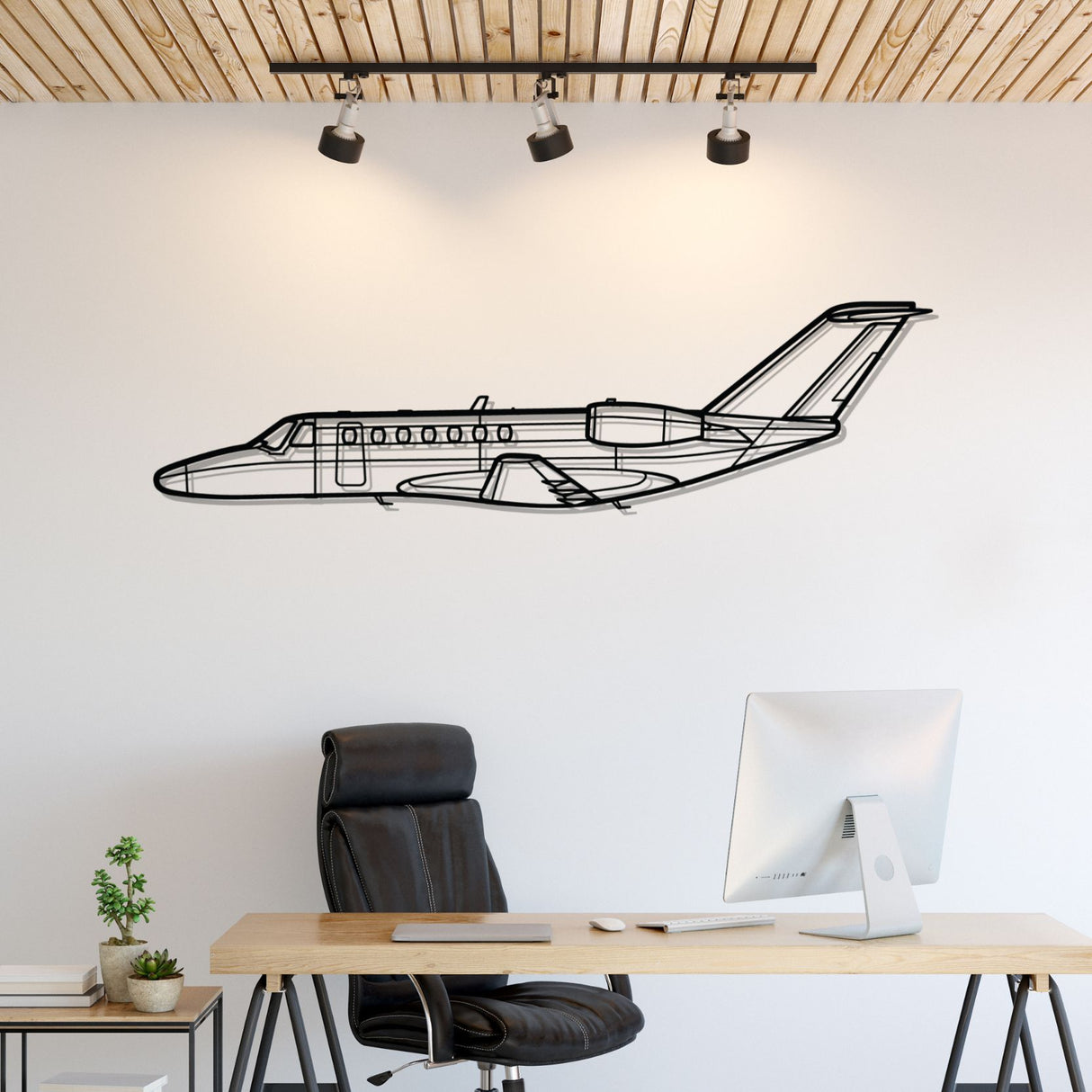 525B CJ3 Silhouette Metal Wall Art