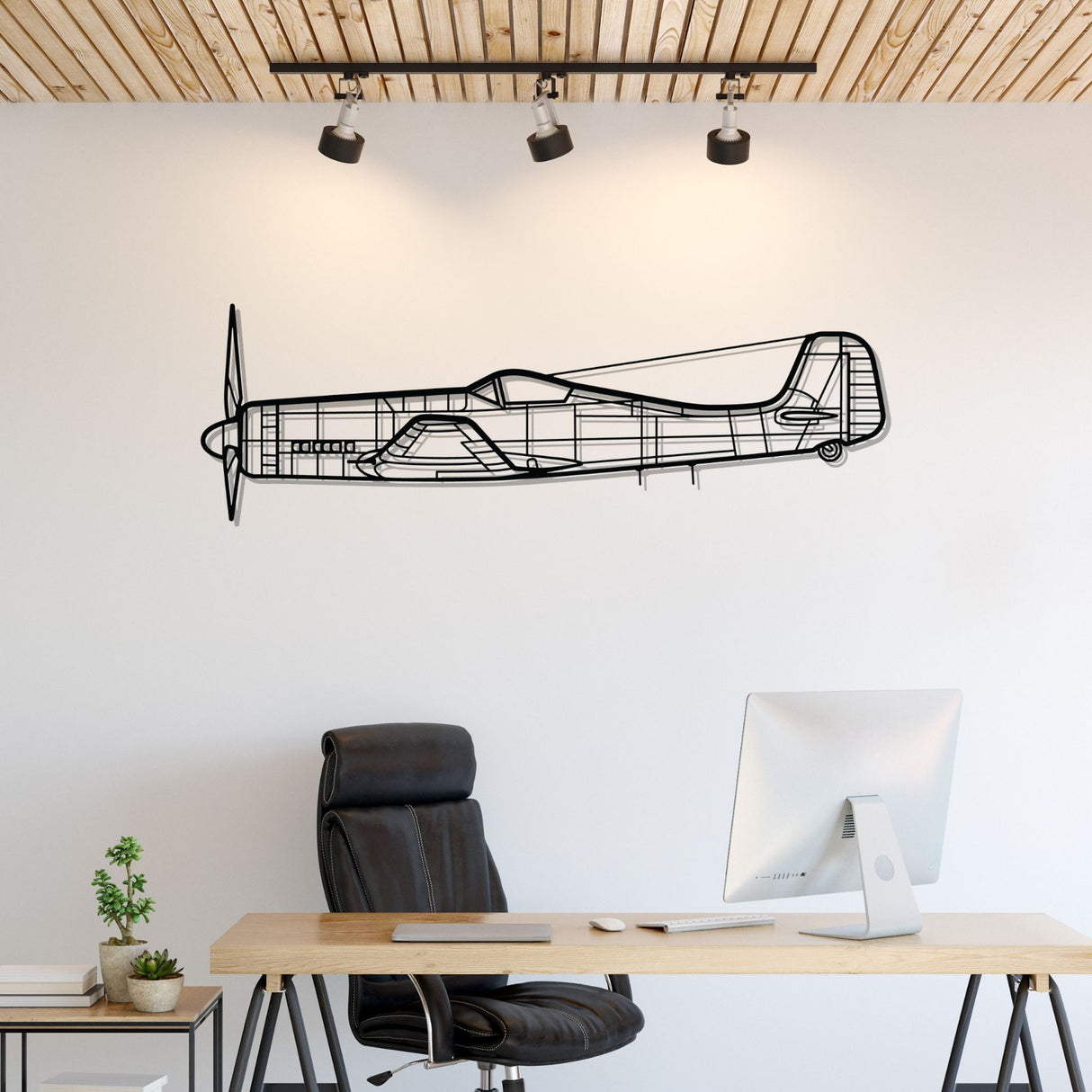 Ta-152H-1 Silhouette Metal Wall Art
