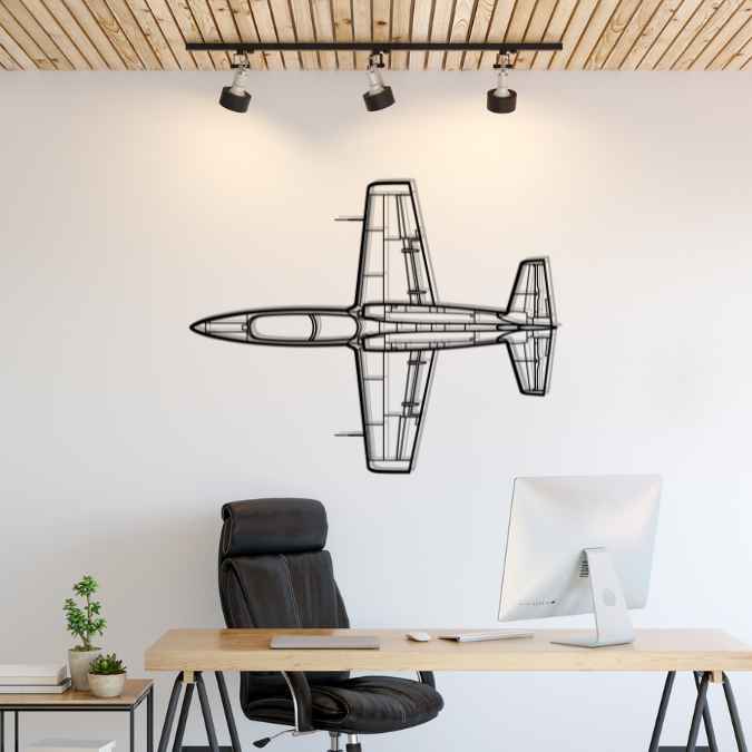 L-39NG Top Silhouette Metal Wall Art