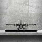 DHC-6 Twin Otter Silhouette Metal Art Stand