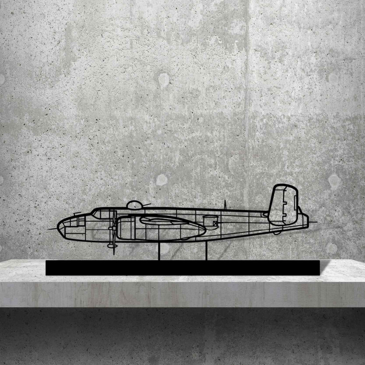 B25J Silhouette Metal Art Stand