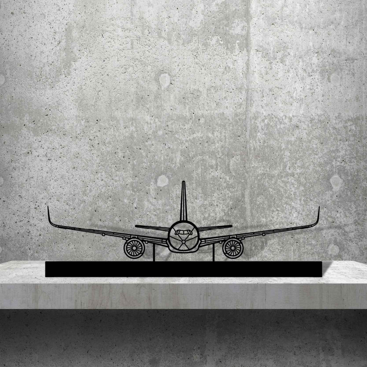 A350 Silhouette Metal Art Stand