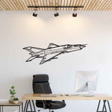 MiG-21 Lancer Angle Silhouette Metal Wall Art