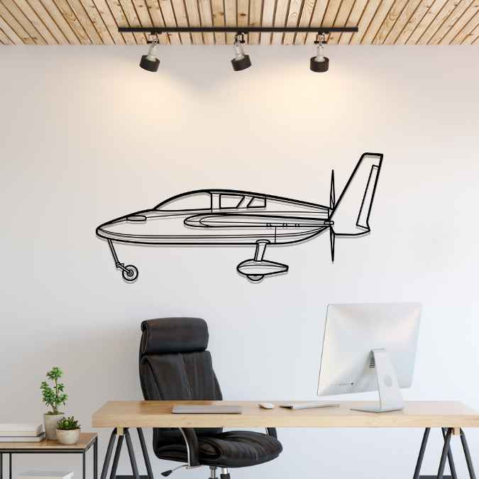 Cozy Mark IV Silhouette Metal Wall Art