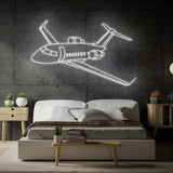 Challenger 350 2021 Angle Neon Silhouette
