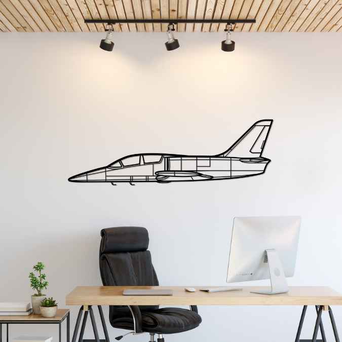 L-39 Albatros Silhouette Metal Wall Art