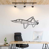 T-38C Talon Angle Silhouette Metal Wall Art