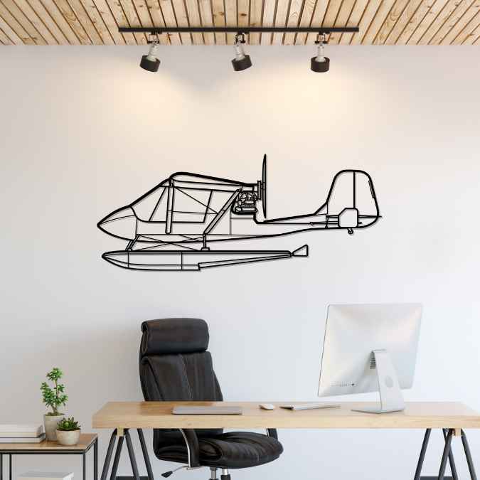 Challenger Silhouette Metal Wall Art