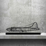 B-17 Silhouette Metal Art Stand
