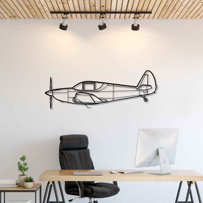 GC-1 Swift 1948 Silhouette Metal Wall Art