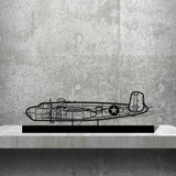 B-25H Silhouette Metal Art Stand