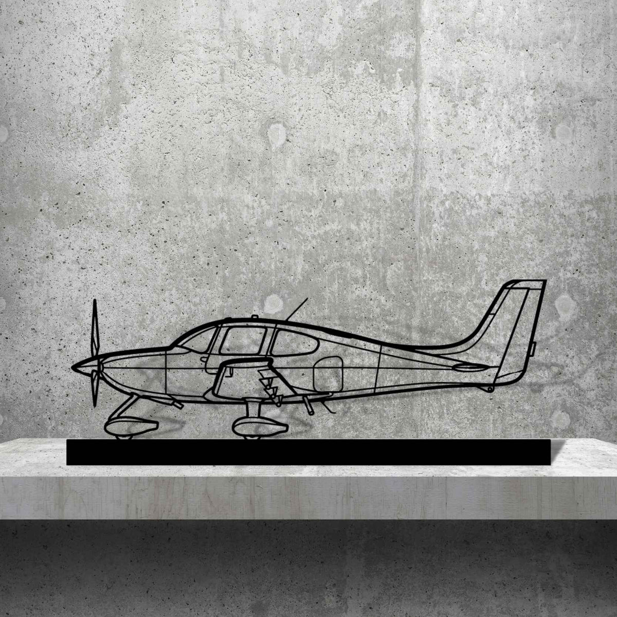 SR22 Silhouette Metal Art Stand