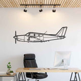 PA-24-260 Commanche B 1966 Silhouette Metal Wall Art