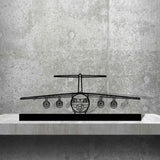 BAe 146 Silhouette Metal Art Stand