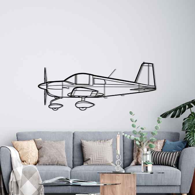 AA-1C Lynx Silhouette Metal Wall Art