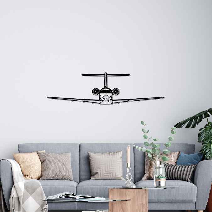PC-24 2024 Front Silhouette Metal Wall Art