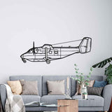 C-145A Combat Coyote Silhouette Metal Wall Art