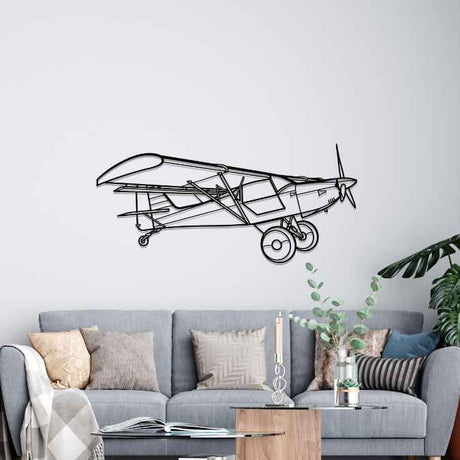S7 STi Angle Silhouette Metal Wall Art