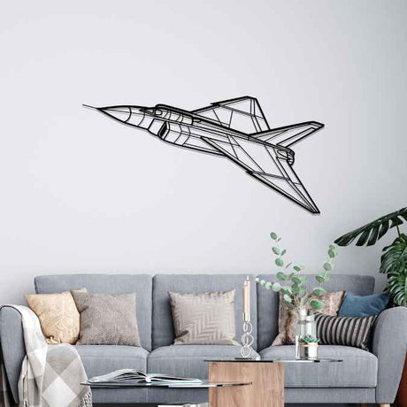 CF-105 Arrow Angle Silhouette Metal Wall Art
