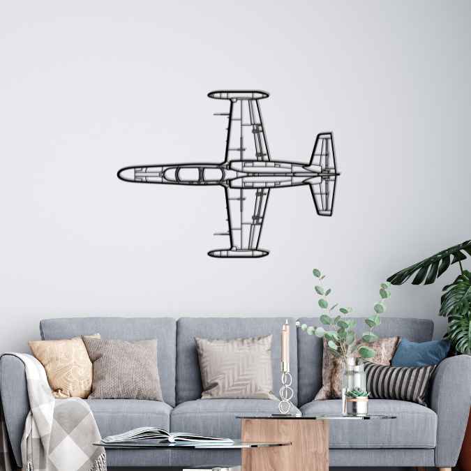 L-159 ALCA Top Silhouette Metal Wall Art
