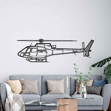 H125 Silhouette Metal Wall Art