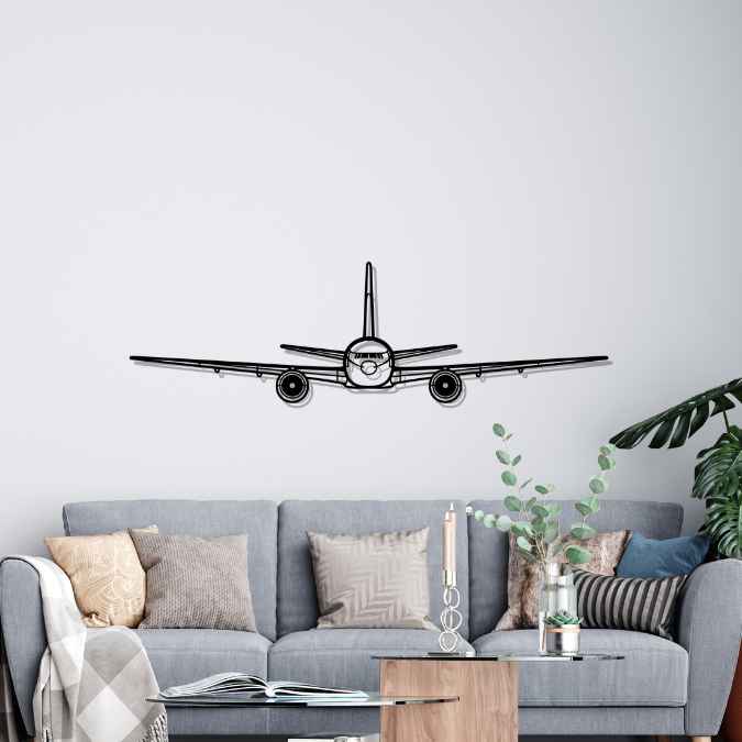 777 Front Silhouette Metal Wall Art