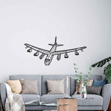B-52G Stratofortress Angle Silhouette Metal Wall Art
