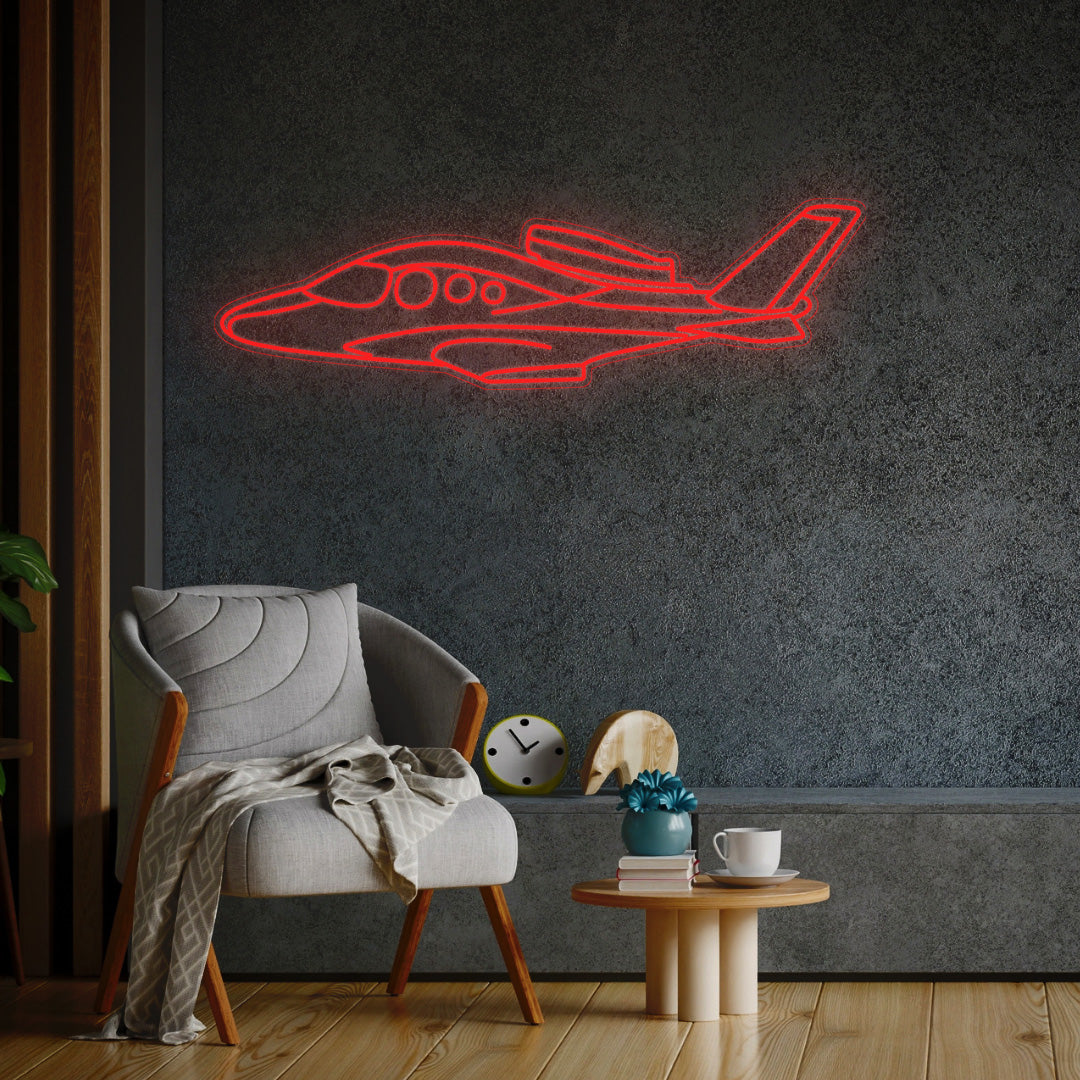 Cirrus SF50 Neon Silhouette