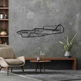 P-40 Warhawk Silhouette Metal Wall Art