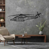 AW189 Silhouette Metal Wall Art