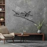 Citation 560XL Excel 2001 Angle Silhouette Metal Wall Art