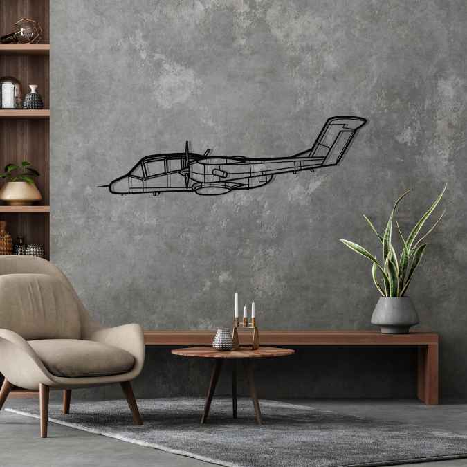 OV-10 Bronco Silhouette Metal Wall Art