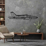 414A Chancellor Angle Silhouette Metal Wall Art