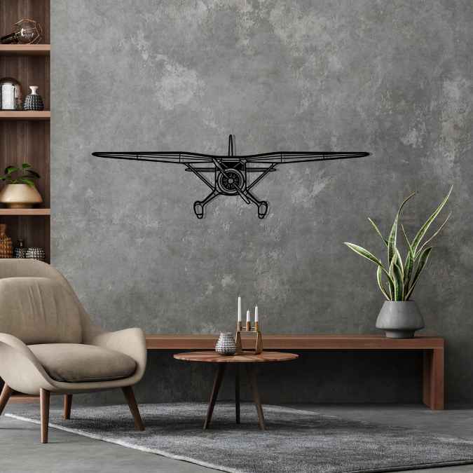 V77 Reliant Front Silhouette Metal Wall Art