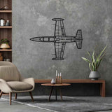 L-39 Albatros Top Silhouette Metal Wall Art