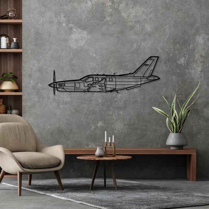 TBM 900 2023 Silhouette Metal Wall Art
