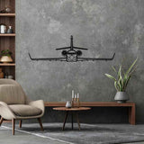 Falcon 2000LXS Front Silhouette Metal Wall Art