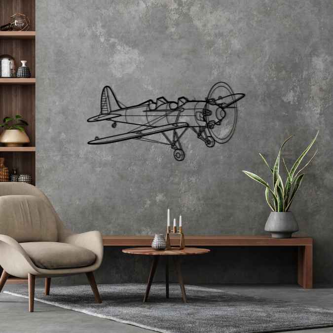 PT-22 Angle Silhouette Metal Wall Art