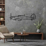 Hurricane Mk I Silhouette Metal Wall Art