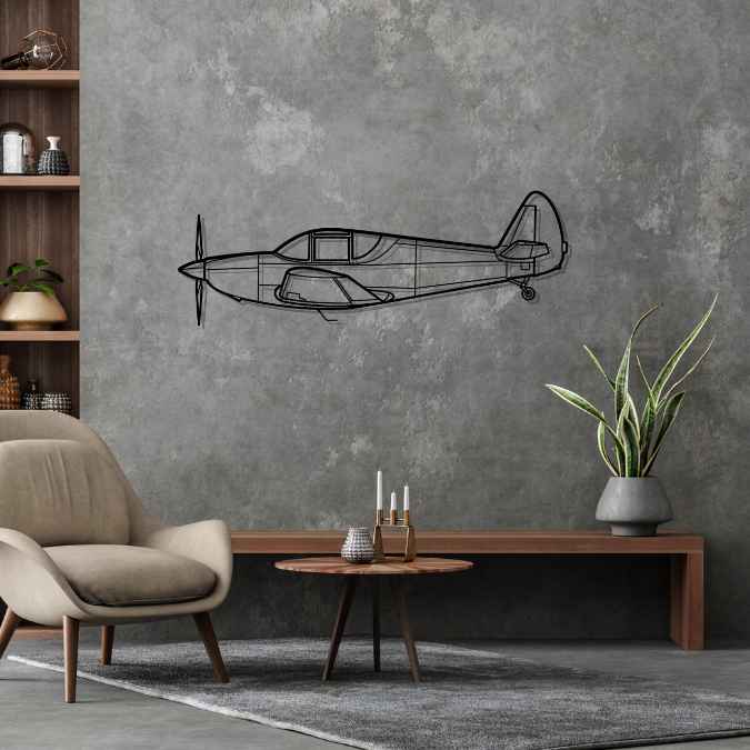 GC-1 Swift 1948 Silhouette Metal Wall Art