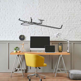 DG-800B Angle Silhouette Metal Wall Art