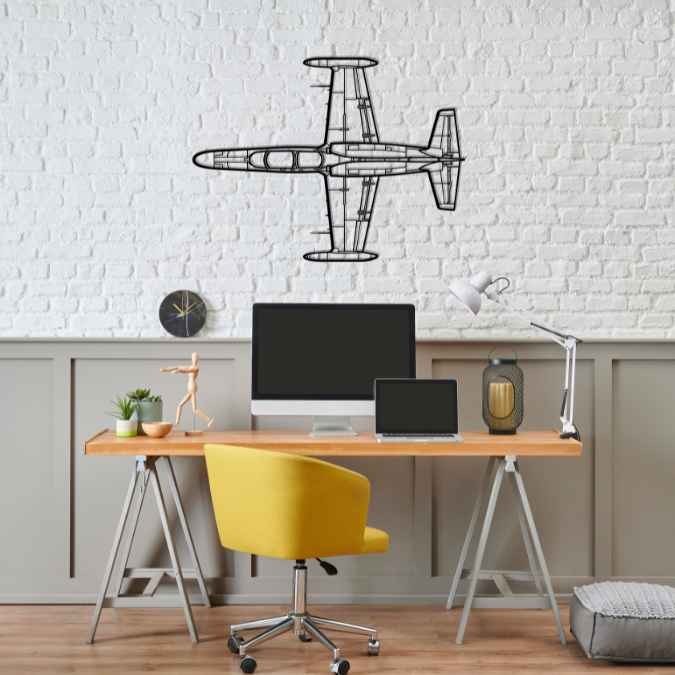 L-159 ALCA Top Silhouette Metal Wall Art